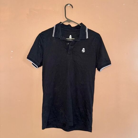 Real Madrid Official Signature Polo - Black - Size Small - Picture 3 of 8